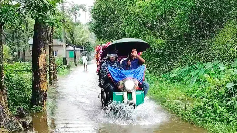 দেশের সর্বোচ্চ বৃষ্টিপাত হাতিয়ায়, ২৪ ঘণ্টায় রেকর্ড ১৯৮ মিলিম